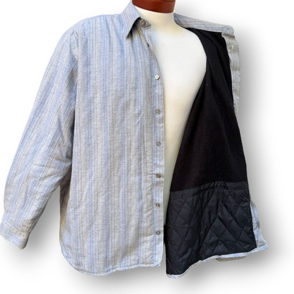 Grit Iron Workwear Insulated Quilted Shirt Jacket Men's size XXL 2XL Cotton